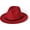 Red 1#, variant on Wide Brim Fedora Hats for Women & Men Two Tone Felt Hat Gradient Dress Hat
