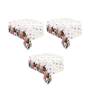 Unique Barbie Doll Rectangular Printed Plastic Table Covers 3ct for Birthday Parties 54X84 Inch