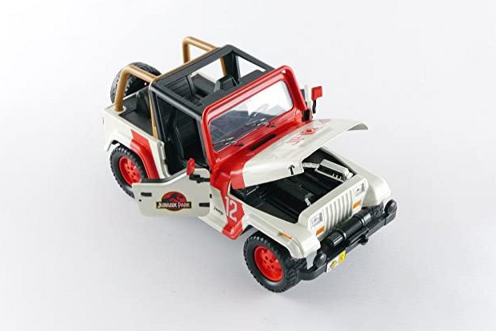 1992 Jeep Wrangler, Jurassic World - Jada Toys 97806/4 - 1/24 Scale Diecast Model Toy Car