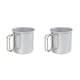 thumbnail image 2 of Greeniant Taza de té multifuncional Taza plegable de metal Tazas de agua de cocina portátiles Acampar al aire libre Senderismo Suministros de Plata 2piezas, 2 of 6