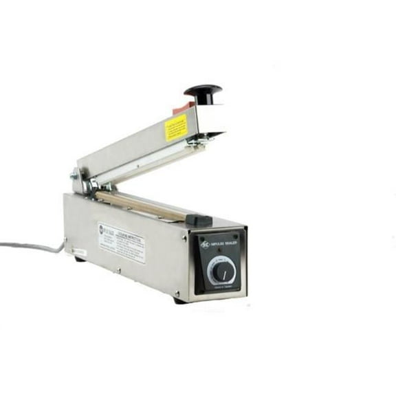 American International Electric AIE310HCS 12 in. Stainless Steel Manual Impulse Sealer with Cutter - 10 mm Seal