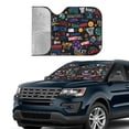 thumbnail image 3 of Kdxio Basketball Print Front Windshield Sun Shade,Folding Auto Sunshade for Car Truck SUV-Small, 3 of 7