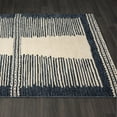 thumbnail image 5 of Luxe Weavers Moroccan Geometric Navy 9x12 Area Rug, Abstract Stripe Carpet, 5 of 9