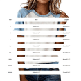 thumbnail image 3 of Helii Women's Color Block T Shirt – Raglan Sleeve T-Shirt, Crewneck Baseball Tee with Contrast Denim Sleeve, Loose Fit Soft Cotton Blend Casual T Shirts for Summer Yellow,XXXL, 3 of 6