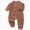 A147--Brown, variant on 0-3 Months Infant One-Piece Romper Baby Long Sleeved Bodysuits Newborn Clothes Boys And Girls Underwear Pajamas Rompers And Home Clothes Sky Blue Infant Gift