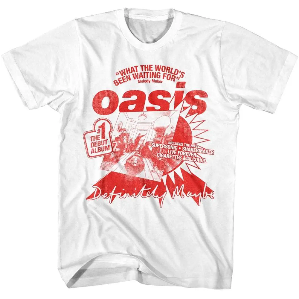Oasis What the World's Been Waiting For Men's T Shirt (White