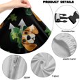 thumbnail image 7 of SCRAWLGOD St. Patrick's Day Shamrock Dog Hat Print Green Black 4 Pieces Gaming Chair Covers with Armrest Covers Machine Washable Gaming Chair Slip Cover Set Breathable Rotating Armchair Slipcovers, 7 of 7