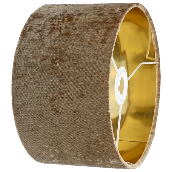 ibasenice Light Brown Metal Fabric Lamp Shade Softens Light for Floor Table Desk Lamps
