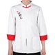 thumbnail image 2 of Bata de chef de manga larga uniforme de chef de estilo chino para hombres y mujeres (blanco XXL), 2 of 13