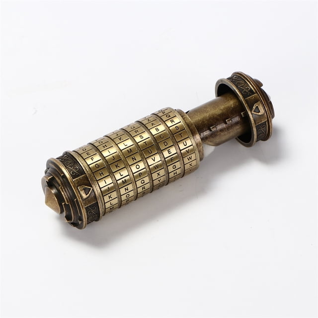 Cryptex Da Vinci Code Mini Cryptex Lock Puzzle Cajas con compartimentos ocultos Aniversario Día de San Valentín Aniversario romántico Regalos para ella Regalos para novia Caja para hombres JAMW Sencillez