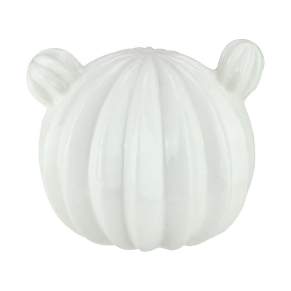 Northlight 4.5" Ceramic Cactus Striped Table Top Decoration - White