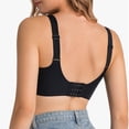 thumbnail image 5 of Xdegoge Front Closure Bras for Women Plus Size Mesh Side Panel Wireless Bralette Supportive Wide Straps Breathable Underwear for Daily Wear, 5 of 5