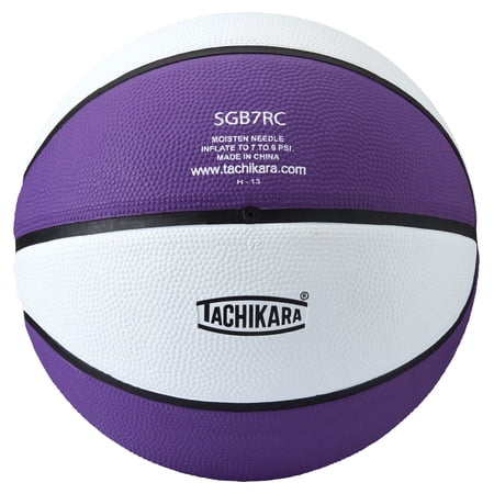Tachikara SGB7RC.PRW Indoor-Outdoor Rubber 29.5 Basketball - Purple-White