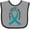Heather and Black, variant on Inktastic Ovarian Cancer Awareness Ribbon Boys or Girls Baby Bib