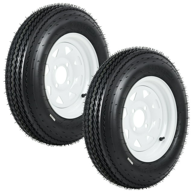 Yiwa 2-Pack Trailer Tires with Rims, 760 lb Capacity Tire/Wheel Assembly for Boat & Utility Trailers