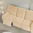 thumbnail image 3 of Housse Extensible pour Fauteuil Inclinable 2024 Housse de Canapé Simple Protecteur de Meubles Élastique Violet 1 Place, 3 of 8