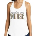 thumbnail image 2 of Operating Room Nurse Leopard Print Tank Top Fitted Racerback Women's X-Small White, 2 of 5