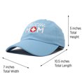 thumbnail image 3 of DALIX Rescue Mom Womens Baseball Cap Dad Hat in Light Blue, 3 of 7
