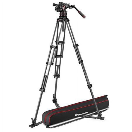 UPC: 0719821443148 | 3-Section Carbon Fiber Twin Leg Tripod with Nitrotech 612 Fluid Video Head and Ground Spreader