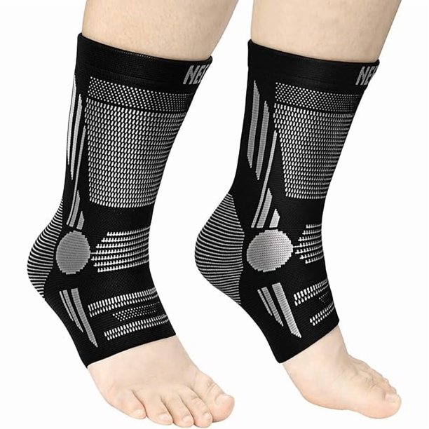 wonima11 NEENCA Ankle Brace for Pain Relief, 2 Pack Compression Ankle Sleeves Set. Ankle Support Stabilizer for Achilles Tendonitis, Plantar Fasciitis, Joint Pain, Swelling, Arthritis, Sport