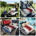 thumbnail image 6 of Golf Cart Seat Covers for 2 Seater,Red Grey White Microfiber Cart Seat Towel Blanket,Farmhouse Ombre Color Modern Simple Absorbent Breathable Non Slip Bench Seats Protector for Golf Course 51"x31", 6 of 9