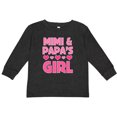 thumbnail image 3 of Inktastic Mimi and Papa Girl Grandchild Valentine Girls Long Sleeve Toddler T-Shirt, 3 of 5