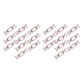 thumbnail image 4 of relayinert Candy en Forme de Mini Collier Organisateur Boucles d'Oreilles Collier de Stockage Rose 10 Pcs 2Set, 4 of 6