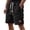 Black, variant on Qicasul Men's Waffle Knit Casual Shorts, Breathable Lightweight Summer Sports Shorts with Elastic Waistband,Grey,XXXXL