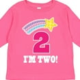 thumbnail image 4 of Inktastic 2nd Birthday 2 Year Old Girls Rainbow Star Girls Long Sleeve Toddler T-Shirt, 4 of 5