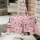 thumbnail image 5 of Bolsa de hombro cruzado para mujer de print rosa, gran capacidad, casual, 5 of 5