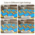 thumbnail image 7 of ODIKA Aesthetic Cartoon Retro Blocks Graphic Bold Outline Funky Refined for Home Office, Gaming Room, Under Desk, Non-Slip Chair-Friendly, 7 of 7