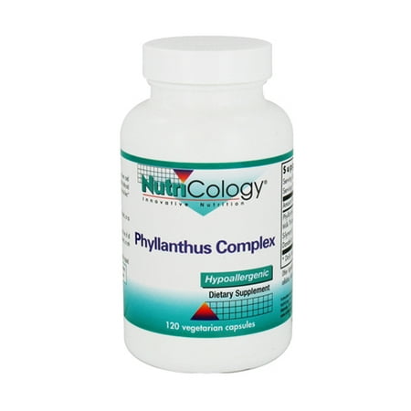 Nutricology Phyllanthus capsules complexes Supporte la fonction hépatique - 120 Ea