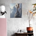thumbnail image 3 of Sikiie Silver Dragon Mountain Peaks Print Canvas Decorative Hanging Painting, Anti-shrinkage Hanging Frame, Suitable for Home, Office Wall Decorations, 3 of 6