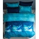 thumbnail image 2 of Juego De Cama De Microfibra De 4 Piezas con Estampado De Cielo Estrellado, Funda Nórdica, Sábana Y 2 Fundas De Almohada, Juego De Cama para Dormitorio De Adultos Y Niños (delfín Azul, 220x240), 2 of 5