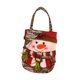 thumbnail image 1 of Bolsa de regalo navideña, bolsa para dulces, no tejida, con asa, pequeña, bonita Patrón de muñeco de nieve, 1 of 6