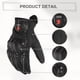 thumbnail image 4 of Guantes de montar Unique Bargains 1 par Guantes de motocicleta Guantes con pantalla táctil para hombres para ciclismo conducción de cuero negro L, 4 of 7