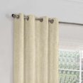 thumbnail image 3 of Zudo Homes Premium Textured Window Curtains W44 x L60-5ft| Elegant Eyelet Curtains (2 Panels) | Light Filtering, Soft Fabric for Living Room & Bedroom | Beige, 3 of 5
