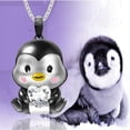 thumbnail image 5 of Cadena y Dije PenguinNeck01 4 Pzas Collar Pingüino/Corazón Negro/Blanco Metal. High Monaco MXGUI-004, 5 of 5
