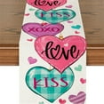 thumbnail image 1 of Valentine's Day Decorations Valentine's Day Heart Print Table Flags Party Table Kitchen Mats, 1 of 5