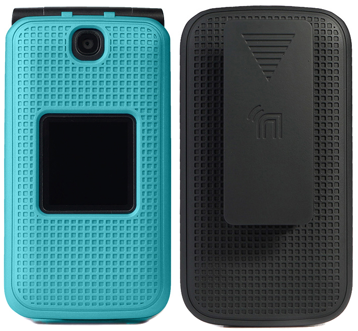 Case With Clip For Alcatel Go Flip V Teal Mint Cyan Cover With Rotating Ratchet Belt Hip Holster For Alcatel Go Flip Myflip 4g Quickflip At T Cingular Flip 2 05dl 4051s 4044 05 Walmart Com