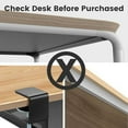 thumbnail image 4 of Keyboard Tray Under Desk, Slide Out Computer Keyboard & Mouse Tray with C Clamp-on Mount Easy to Install,24" W（Including Clamps） X 12"D Small Size,Black, 4 of 8