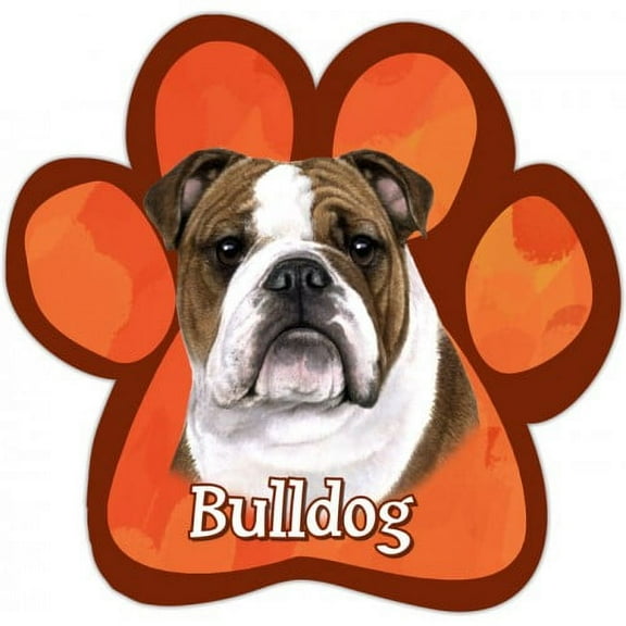 Bulldog Paw Print Magnet