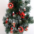 thumbnail image 3 of LINLIN Christmas Tree Pandent, Christmas Miniature Ornament Set Mini Wooden Christmas Tree Hanging Ornaments Figures for Christmas Decoration, 3 of 6