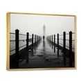 thumbnail image 2 of Designart "Pier Piers silence" Coastal Pier Floater Framed Wall Decor, 2 of 7