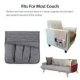 thumbnail image 3 of Couch Sofa Chair Armrest Organizer Cover, Anti-Slip Armchair Caddy Storage Holder with 5 Pockets for Recliner, Remote Control Storage Pocket for TV Remote Control, Phone, Books, Magazines 35x13 inch, 3 of 9