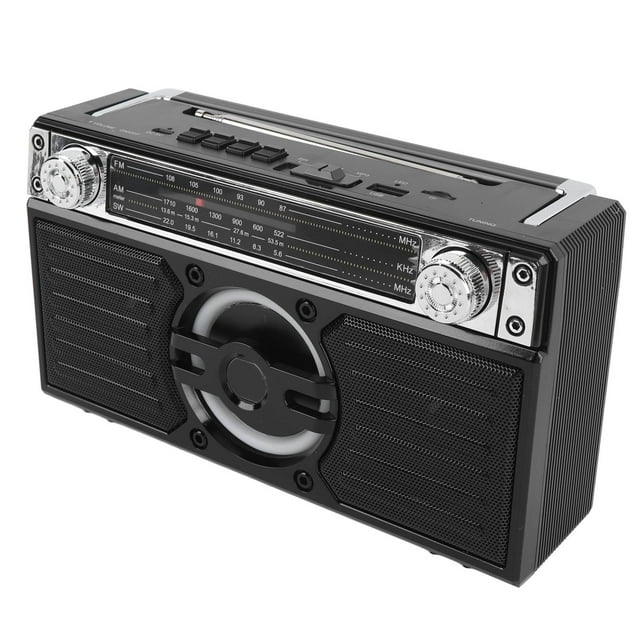 Radio Portable Haut-Parleur Multifonctionnel Rechargeable multi-Bandes FM AM SW Radio pour Voyage Longue Durée de Lecture