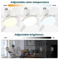thumbnail image 3 of Typpkmm Luz De Ventilador De Techo LED 30W 40W Luces Simples Con Control Remoto E27 Para El Hogar Sala De Estar Estudio IluminacióN De Ventilador, 3 of 6