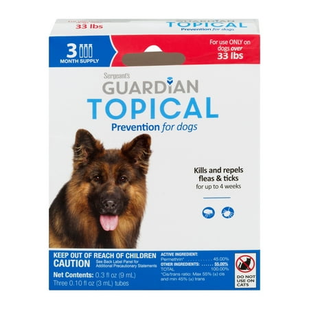 Guardian Topical Flea & Tick Prevention for Dogs over 33