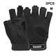thumbnail image 5 of Guantes deportivos Soidarity 1 par Gimnasio Medio dedo Negro/M, 5 of 6