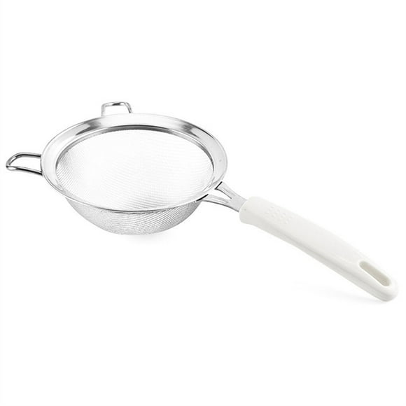 Stainless Flour Sieve Fine Mesh Strainer Filter Sifter Kitchenware 14cm Handle Sieve